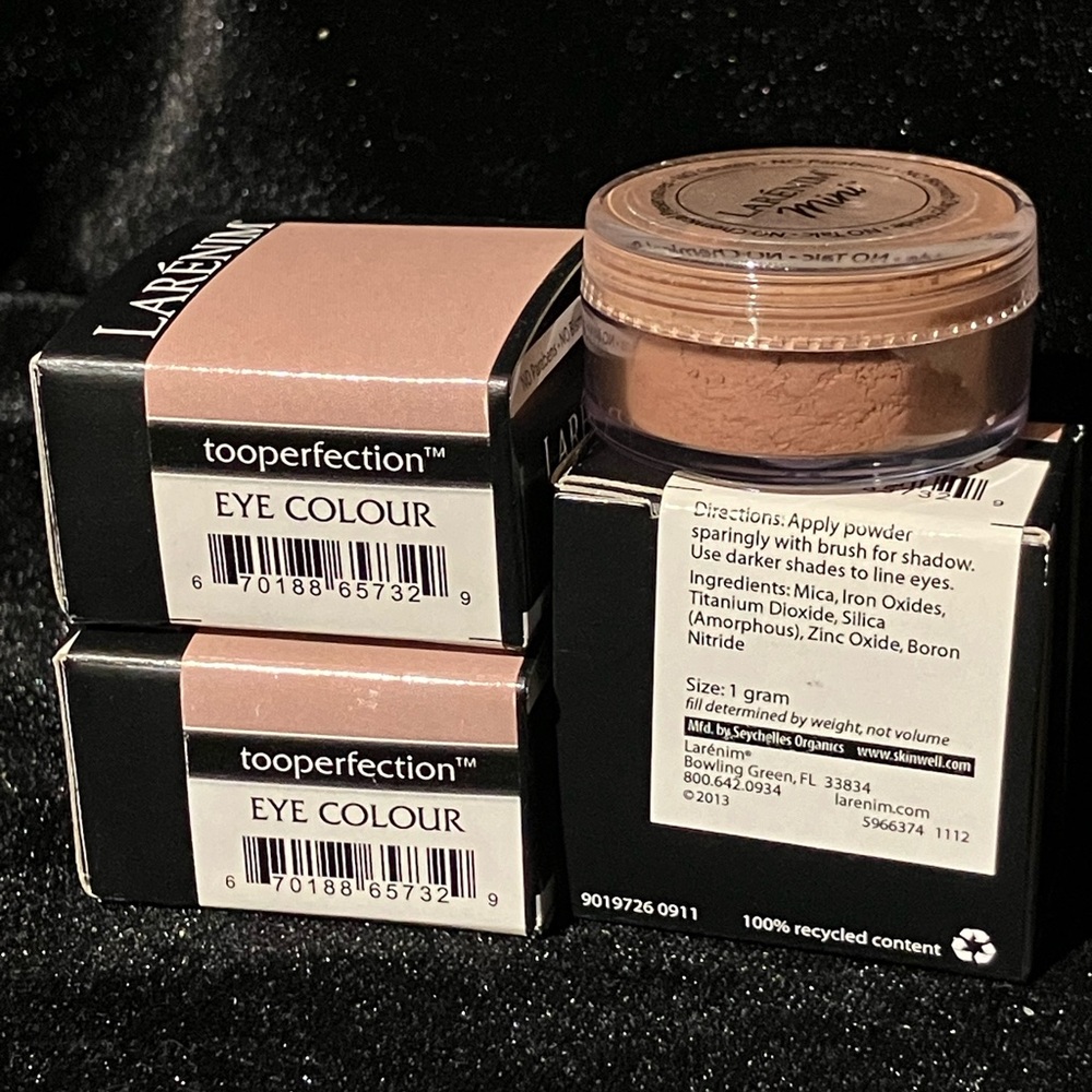 Larenim Tooperfection Eyeshadow Eye Colour loose powder mineral makeup New